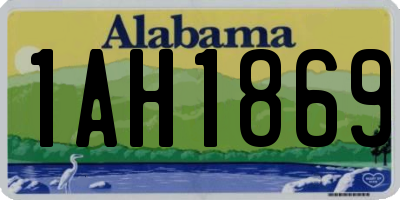 AL license plate 1AH1869