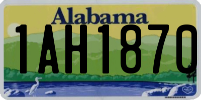 AL license plate 1AH1870