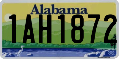 AL license plate 1AH1872