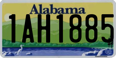 AL license plate 1AH1885