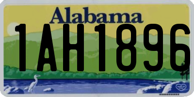 AL license plate 1AH1896
