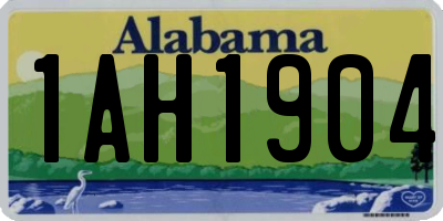 AL license plate 1AH1904