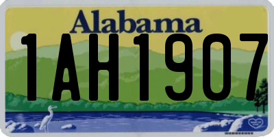 AL license plate 1AH1907