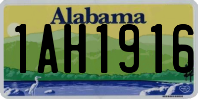 AL license plate 1AH1916