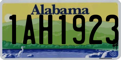 AL license plate 1AH1923