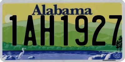 AL license plate 1AH1927