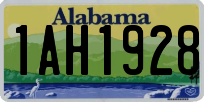 AL license plate 1AH1928