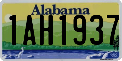 AL license plate 1AH1937