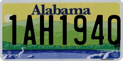 AL license plate 1AH1940