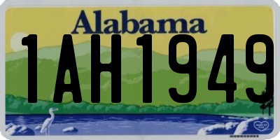 AL license plate 1AH1949