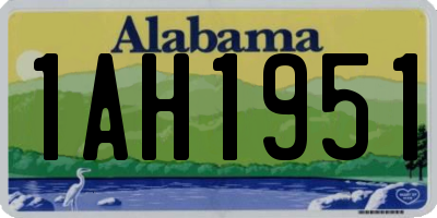 AL license plate 1AH1951