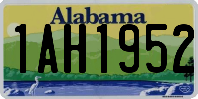 AL license plate 1AH1952