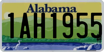 AL license plate 1AH1955