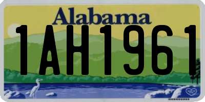 AL license plate 1AH1961