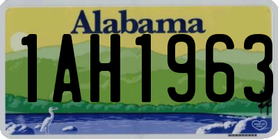 AL license plate 1AH1963