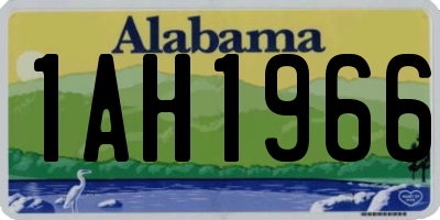 AL license plate 1AH1966