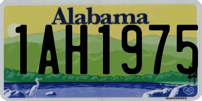 AL license plate 1AH1975