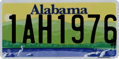 AL license plate 1AH1976