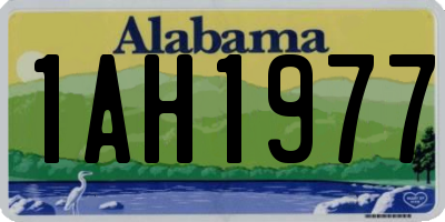 AL license plate 1AH1977