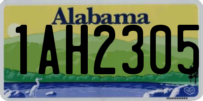 AL license plate 1AH2305