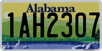 AL license plate 1AH2307