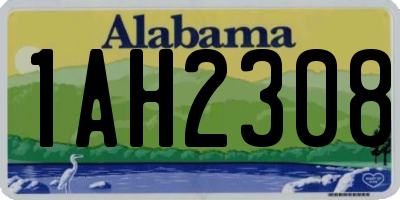 AL license plate 1AH2308