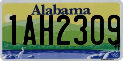 AL license plate 1AH2309