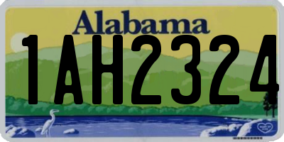 AL license plate 1AH2324