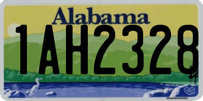 AL license plate 1AH2328