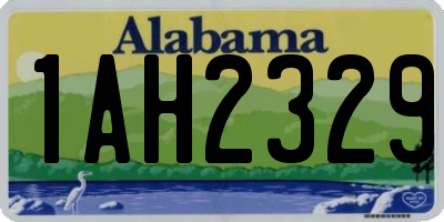 AL license plate 1AH2329