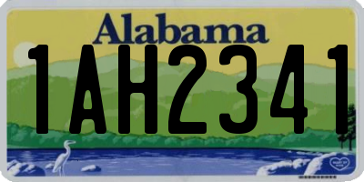 AL license plate 1AH2341