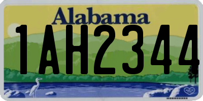 AL license plate 1AH2344