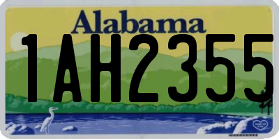 AL license plate 1AH2355
