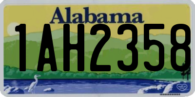 AL license plate 1AH2358