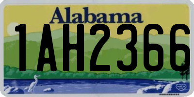 AL license plate 1AH2366