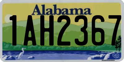 AL license plate 1AH2367