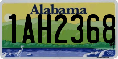 AL license plate 1AH2368