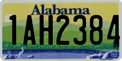 AL license plate 1AH2384