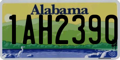 AL license plate 1AH2390