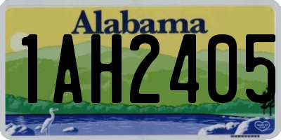 AL license plate 1AH2405
