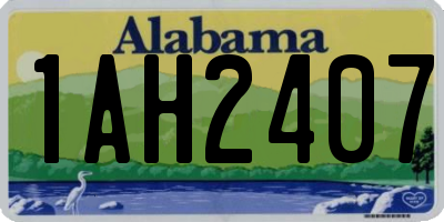 AL license plate 1AH2407