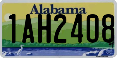 AL license plate 1AH2408