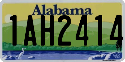 AL license plate 1AH2414