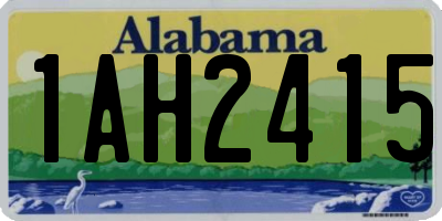 AL license plate 1AH2415