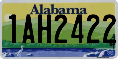 AL license plate 1AH2422