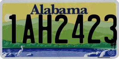 AL license plate 1AH2423