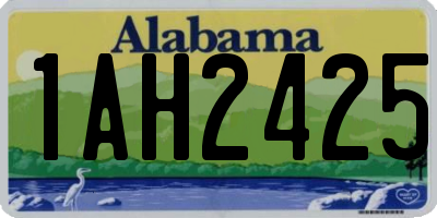 AL license plate 1AH2425
