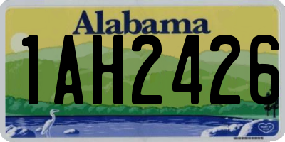 AL license plate 1AH2426