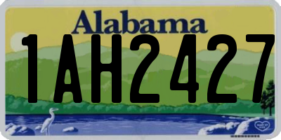 AL license plate 1AH2427