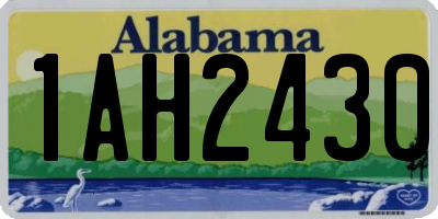 AL license plate 1AH2430